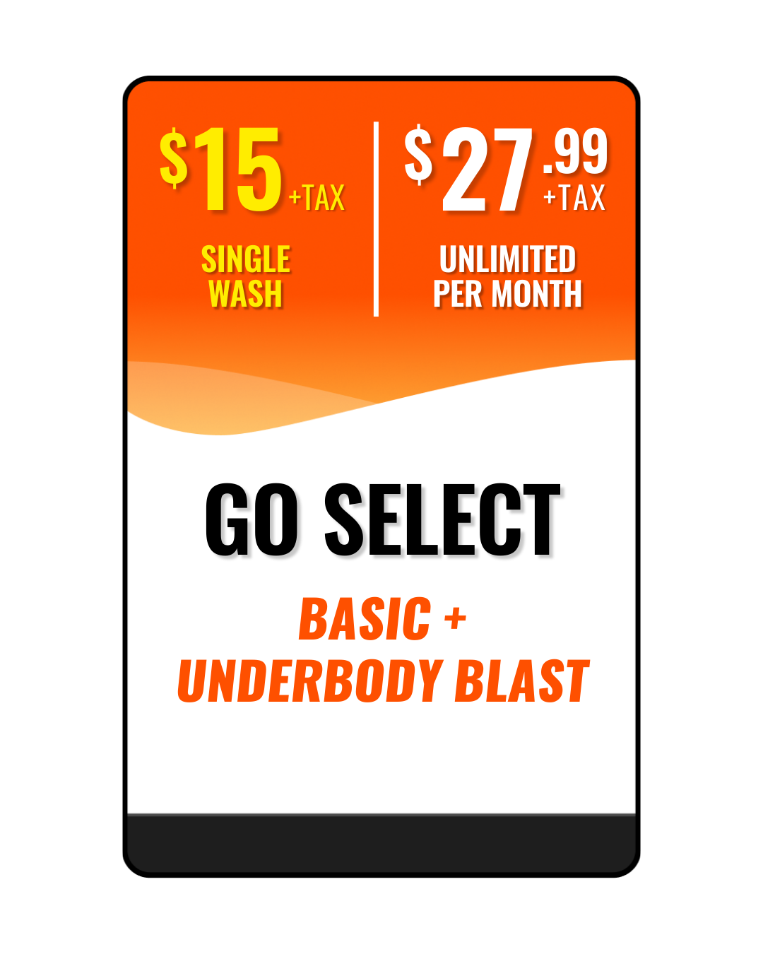 GO Select Wash Pack - BUF