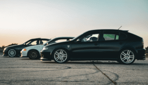 Group of cars representing family car wash plans