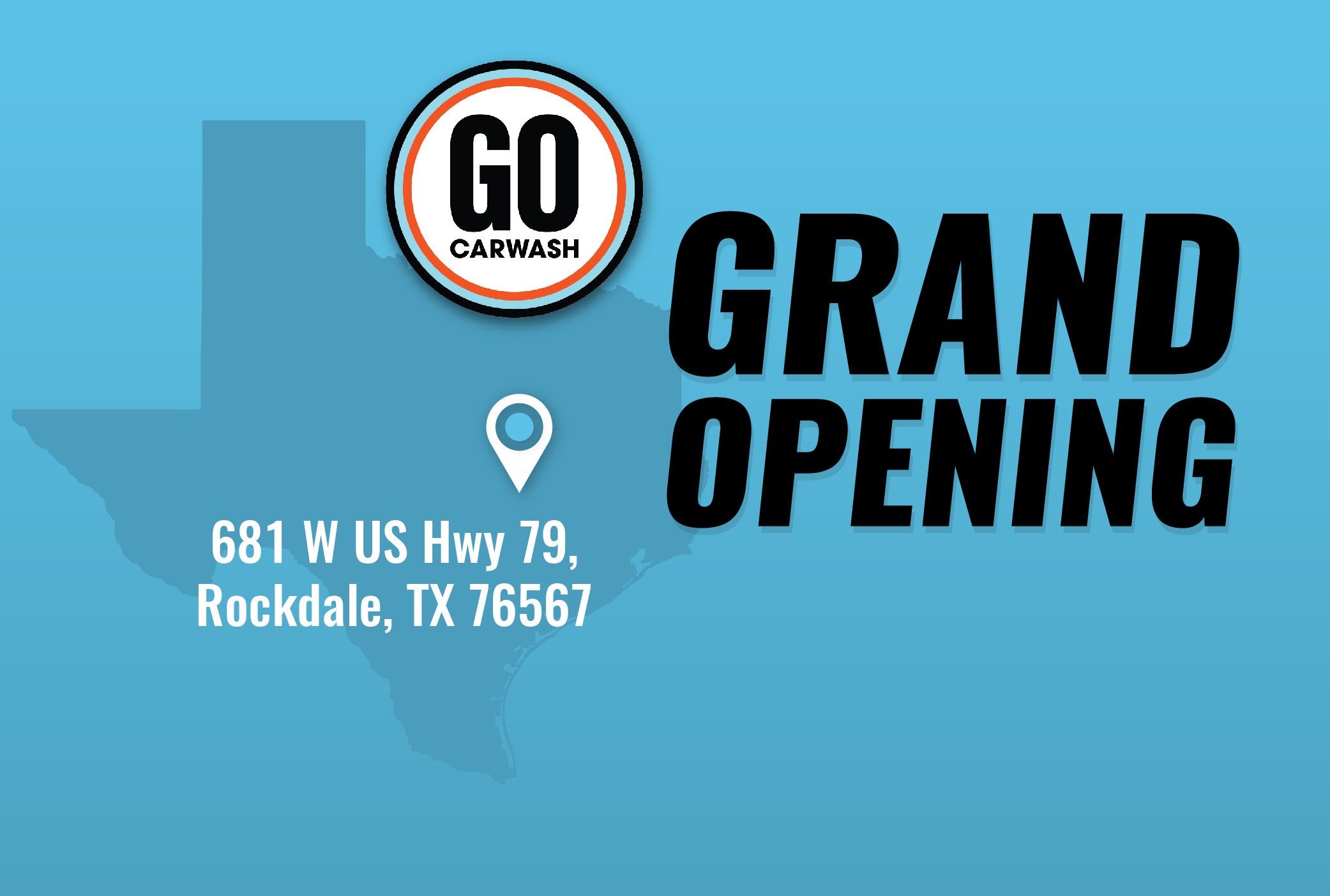 GO Car Wash Rockdale, Texas Grand Opening